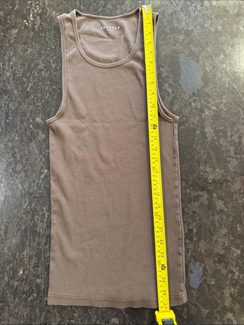 YoungLA Ribbed Tank Top - Brown